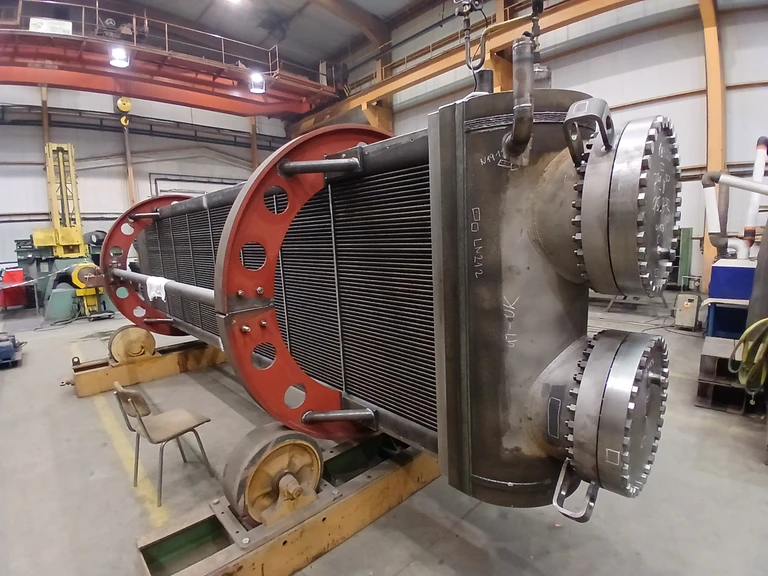 Přihřívací části separátorů páry-přihřívačů EMO