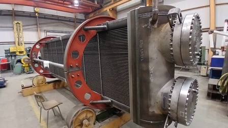 Přihřívací části separátorů páry-přihřívačů EMO