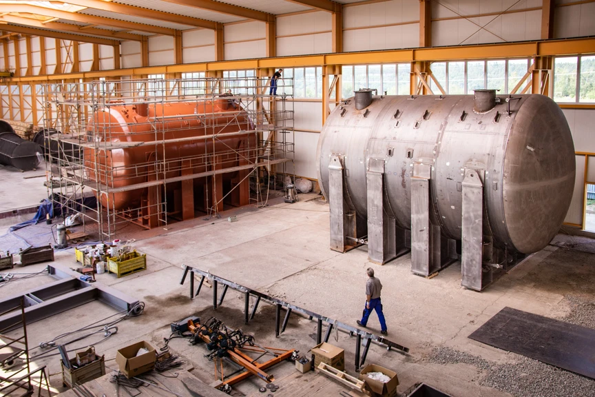 Hlavní palivové nádrže Hinkley Point